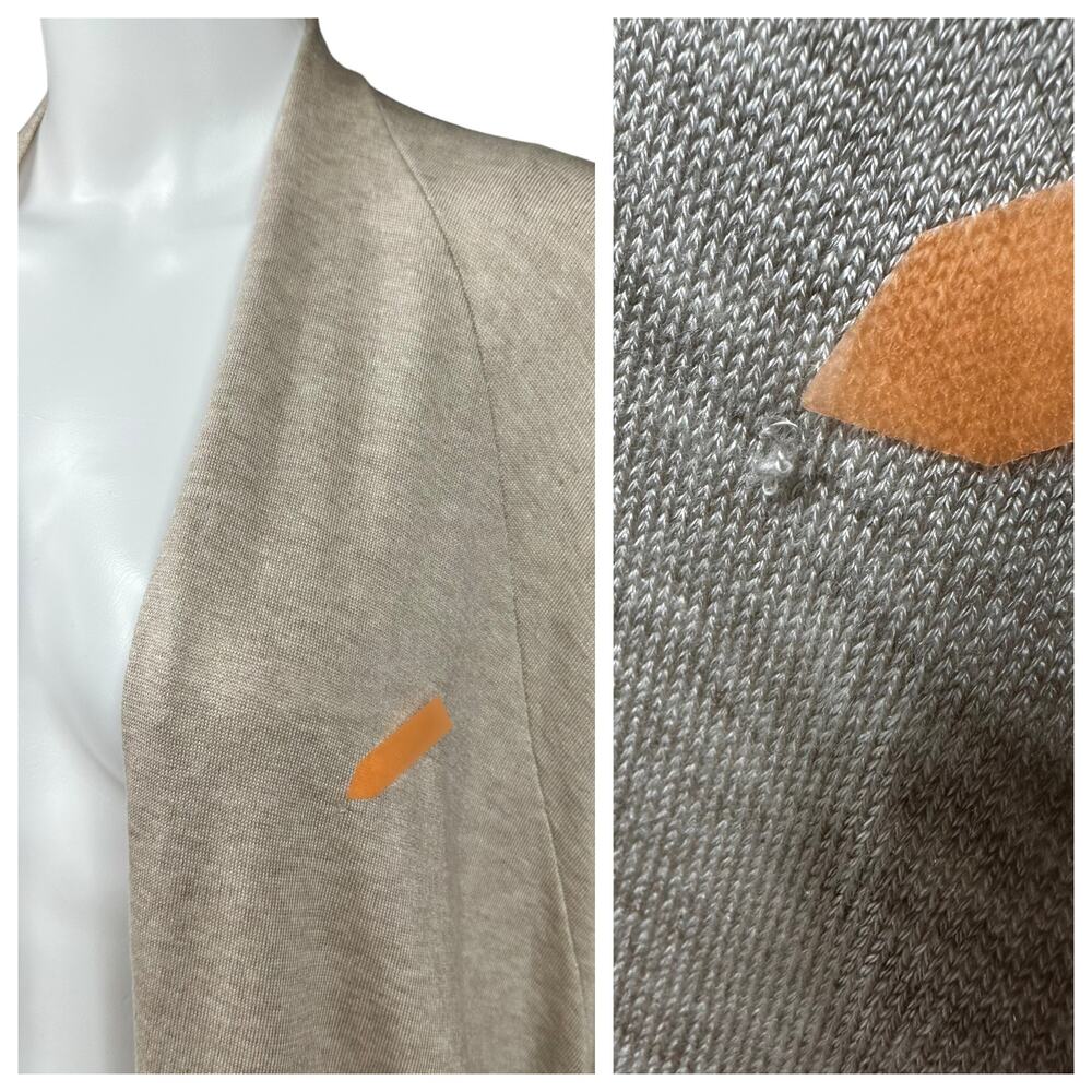 Eileen Fisher Open Cardigan Size Large/X-Large Beige Batwing  Lagenlook Oversize - Picture 10 of 11